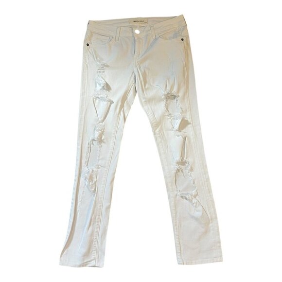 Hidden Jeans Ripped White Size 25 Women's Distressed Boyfriend - Picture 3 of 6
